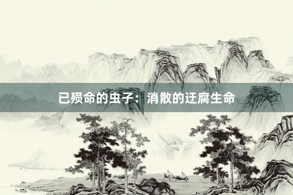 已殒命的虫子：消散的迂腐生命